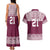 Queensland Maori Nga Hau E Wha Custom Couples Matching Tank Maxi Dress and Hawaiian Shirt Polynesian Maori Tribal Pattern