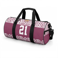 Queensland Maori Nga Hau E Wha Custom Duffle Bag Polynesian Maori Tribal Pattern