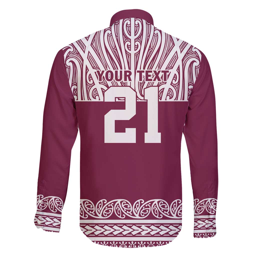 Queensland Maori Nga Hau E Wha Custom Family Matching Long Sleeve Bodycon Dress and Hawaiian Shirt Polynesian Maori Tribal Pattern