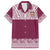 Queensland Maori Nga Hau E Wha Custom Family Matching Off The Shoulder Long Sleeve Dress and Hawaiian Shirt Polynesian Maori Tribal Pattern