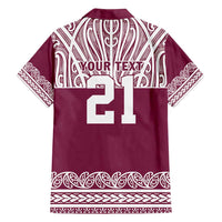 Queensland Maori Nga Hau E Wha Custom Family Matching Summer Maxi Dress and Hawaiian Shirt Polynesian Maori Tribal Pattern