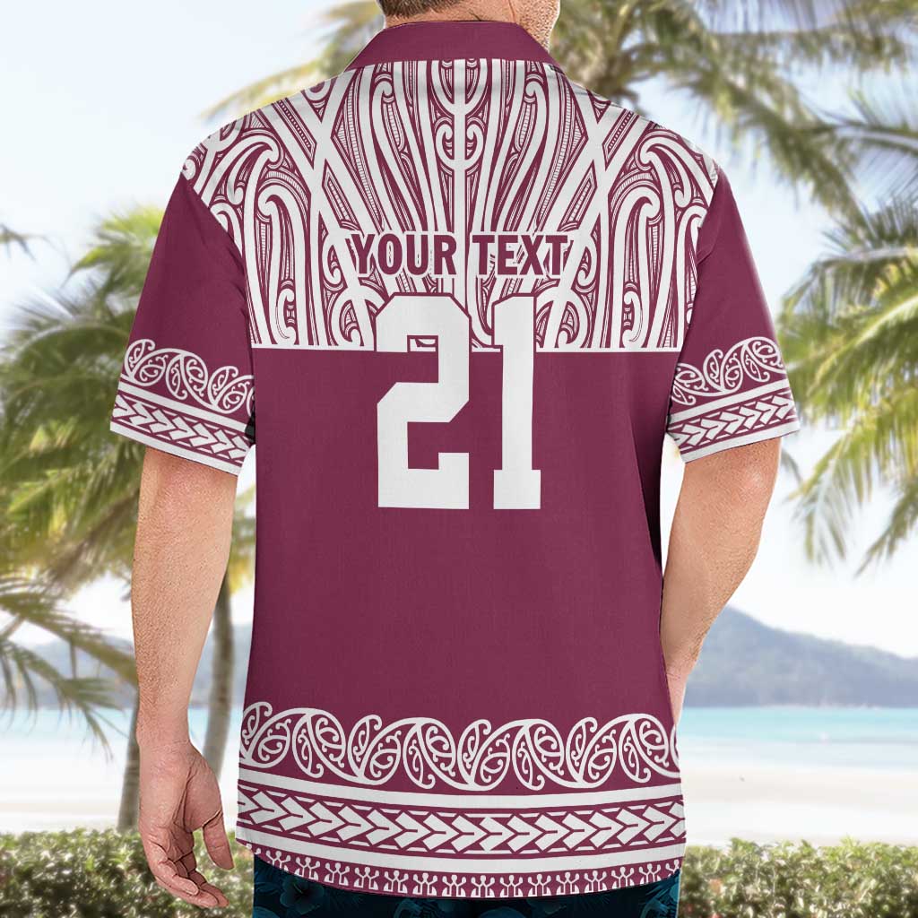 Queensland Maori Nga Hau E Wha Custom Hawaiian Shirt Polynesian Maori Tribal Pattern