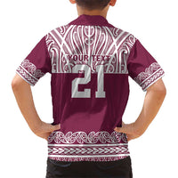 Queensland Maori Nga Hau E Wha Custom Hawaiian Shirt Polynesian Maori Tribal Pattern