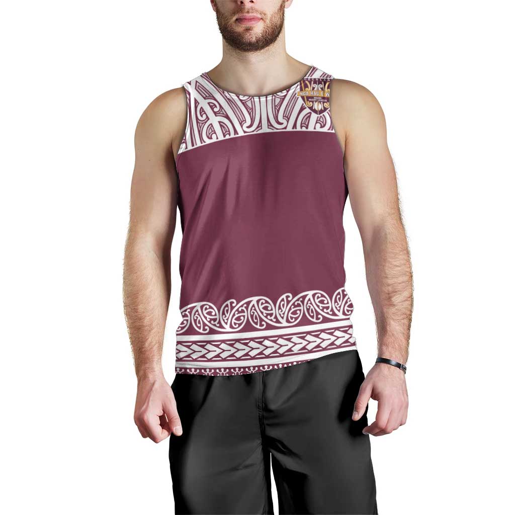Queensland Maori Nga Hau E Wha Custom Men Tank Top Polynesian Maori Tribal Pattern