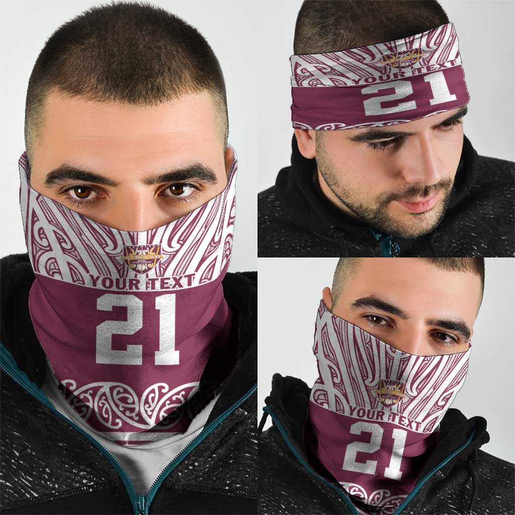 Queensland Maori Nga Hau E Wha Custom Neck Gaiter Polynesian Maori Tribal Pattern - Polynesian Pride