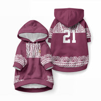 Queensland Maori Nga Hau E Wha Custom Pet Hoodie Polynesian Maori Tribal Pattern