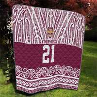Queensland Maori Nga Hau E Wha Custom Quilt Polynesian Maori Tribal Pattern