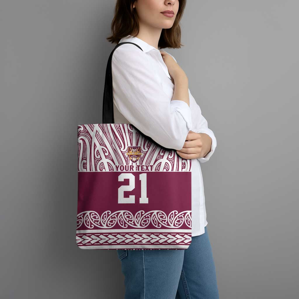 Queensland Maori Nga Hau E Wha Custom Tote Bag Polynesian Maori Tribal Pattern - Polynesian Pride