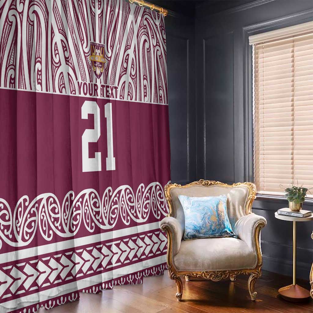Queensland Maori Nga Hau E Wha Custom Window Curtain Polynesian Maori Tribal Pattern LT9 - Polynesian Pride