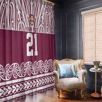 Queensland Maori Nga Hau E Wha Custom Window Curtain Polynesian Maori Tribal Pattern LT9 - Polynesian Pride