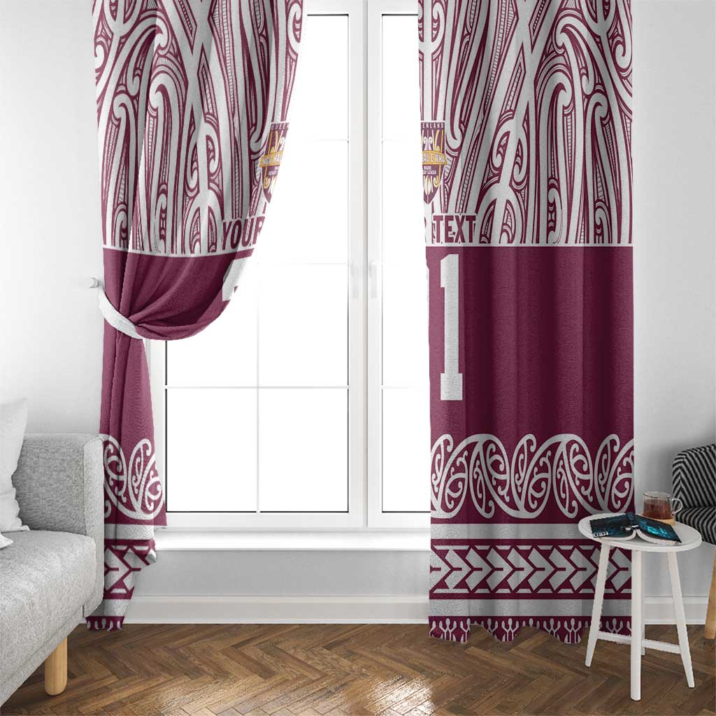 Queensland Maori Nga Hau E Wha Custom Window Curtain Polynesian Maori Tribal Pattern LT9 - Polynesian Pride