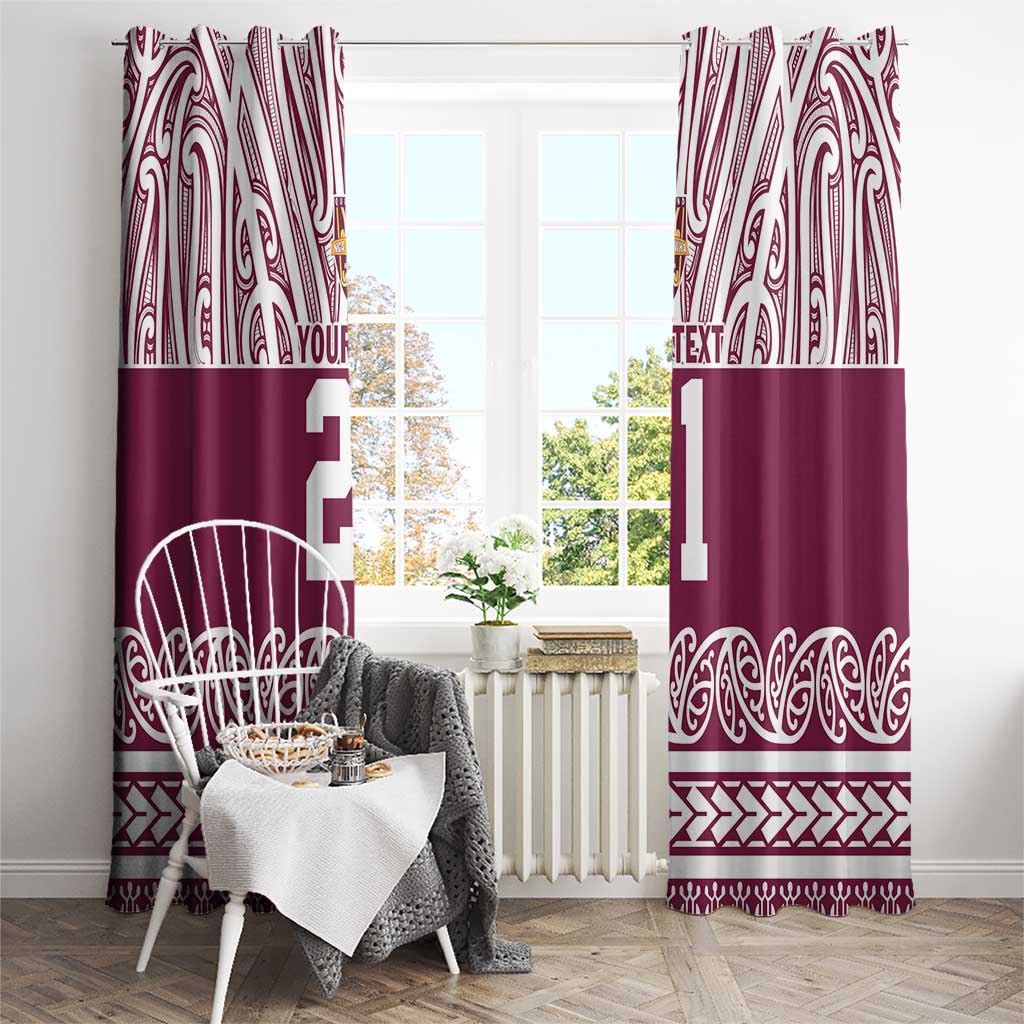 Queensland Maori Nga Hau E Wha Custom Window Curtain Polynesian Maori Tribal Pattern LT9 - Polynesian Pride