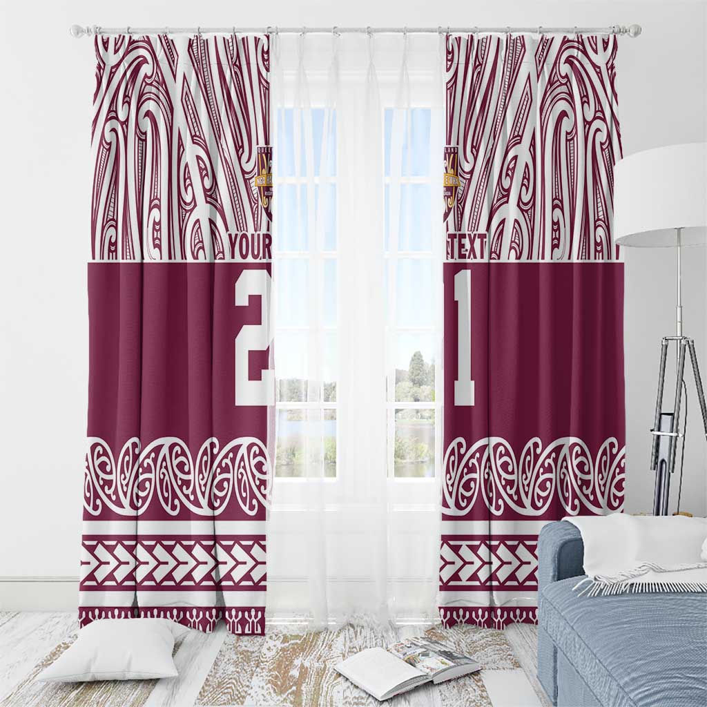 Queensland Maori Nga Hau E Wha Custom Window Curtain Polynesian Maori Tribal Pattern LT9 - Polynesian Pride