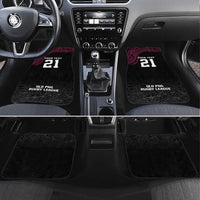 Queensland Papua New Guinea Custom Car Mats All Black Pacific PNG Tribal Style LT9 Set 4pcs Black - Polynesian Pride