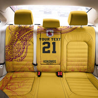 Queensland Papua New Guinea Custom Back Car Seat Cover All Gold Pacific PNG Tribal Style LT9 - Polynesian Pride