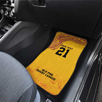 Queensland Papua New Guinea Custom Car Mats All Gold Pacific PNG Tribal Style LT9 - Polynesian Pride