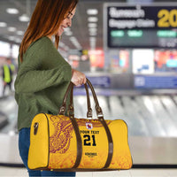 Queensland Papua New Guinea Custom Travel Bag All Gold Pacific PNG Tribal Style LT9 - Polynesian Pride