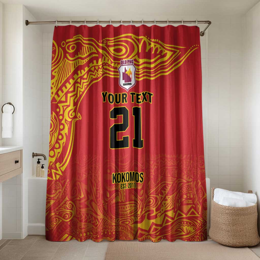 Queensland Papua New Guinea Custom Bathroom Set All Red Pacific PNG Tribal Style - Polynesian Pride