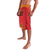 Queensland Papua New Guinea Custom Lavalava All Red Pacific PNG Tribal Style