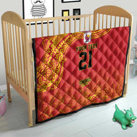 Queensland Papua New Guinea Custom Quilt All Red Pacific PNG Tribal Style