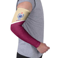 Queensland Samoa Custom Arm Sleeves Maroon Pacific Polynesian Tribal Pattern LT9 - Polynesian Pride