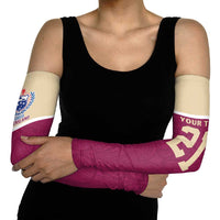 Queensland Samoa Custom Arm Sleeves Maroon Pacific Polynesian Tribal Pattern LT9 - Polynesian Pride