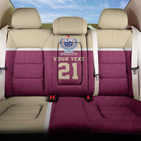 Queensland Samoa Custom Back Car Seat Cover Maroon Pacific Polynesian Tribal Pattern LT9 One Size Maroon - Polynesian Pride