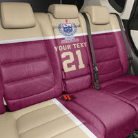 Queensland Samoa Custom Back Car Seat Cover Maroon Pacific Polynesian Tribal Pattern LT9 - Polynesian Pride