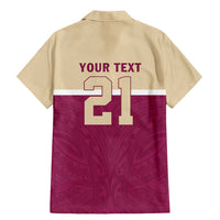 Queensland Samoa Custom Family Matching Mermaid Dress and Hawaiian Shirt Maroon Pacific Polynesian Tribal Pattern