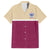 Queensland Samoa Custom Family Matching Off The Shoulder Long Sleeve Dress and Hawaiian Shirt Maroon Pacific Polynesian Tribal Pattern