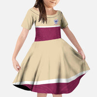 Queensland Samoa Custom Family Matching Summer Maxi Dress and Hawaiian Shirt Maroon Pacific Polynesian Tribal Pattern