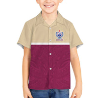 Queensland Samoa Custom Family Matching Tank Maxi Dress and Hawaiian Shirt Maroon Pacific Polynesian Tribal Pattern