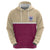 Queensland Samoa Custom Hoodie Maroon Pacific Polynesian Tribal Pattern