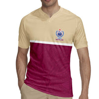 Queensland Samoa Custom Rugby Jersey Maroon Pacific Polynesian Tribal Pattern