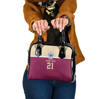 Queensland Samoa Custom Shoulder Handbag Maroon Pacific Polynesian Tribal Pattern LT9 One Size Maroon - Polynesian Pride