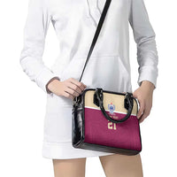 Queensland Samoa Custom Shoulder Handbag Maroon Pacific Polynesian Tribal Pattern LT9 - Polynesian Pride