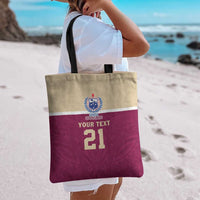 Queensland Samoa Custom Tote Bag Maroon Pacific Polynesian Tribal Pattern LT9 - Polynesian Pride