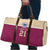 Queensland Samoa Custom Travel Bag Maroon Pacific Polynesian Tribal Pattern - Polynesian Pride