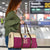 Queensland Samoa Custom Travel Bag Maroon Pacific Polynesian Tribal Pattern - Polynesian Pride