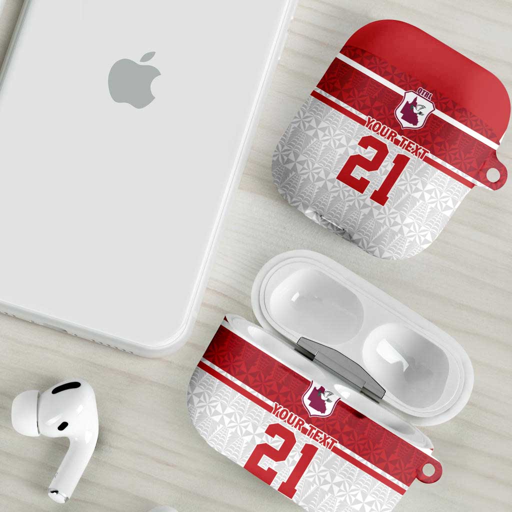 Queensland Tonga Custom AirPods Case QLD with Tongan Ngatu Pattern - Polynesian Pride