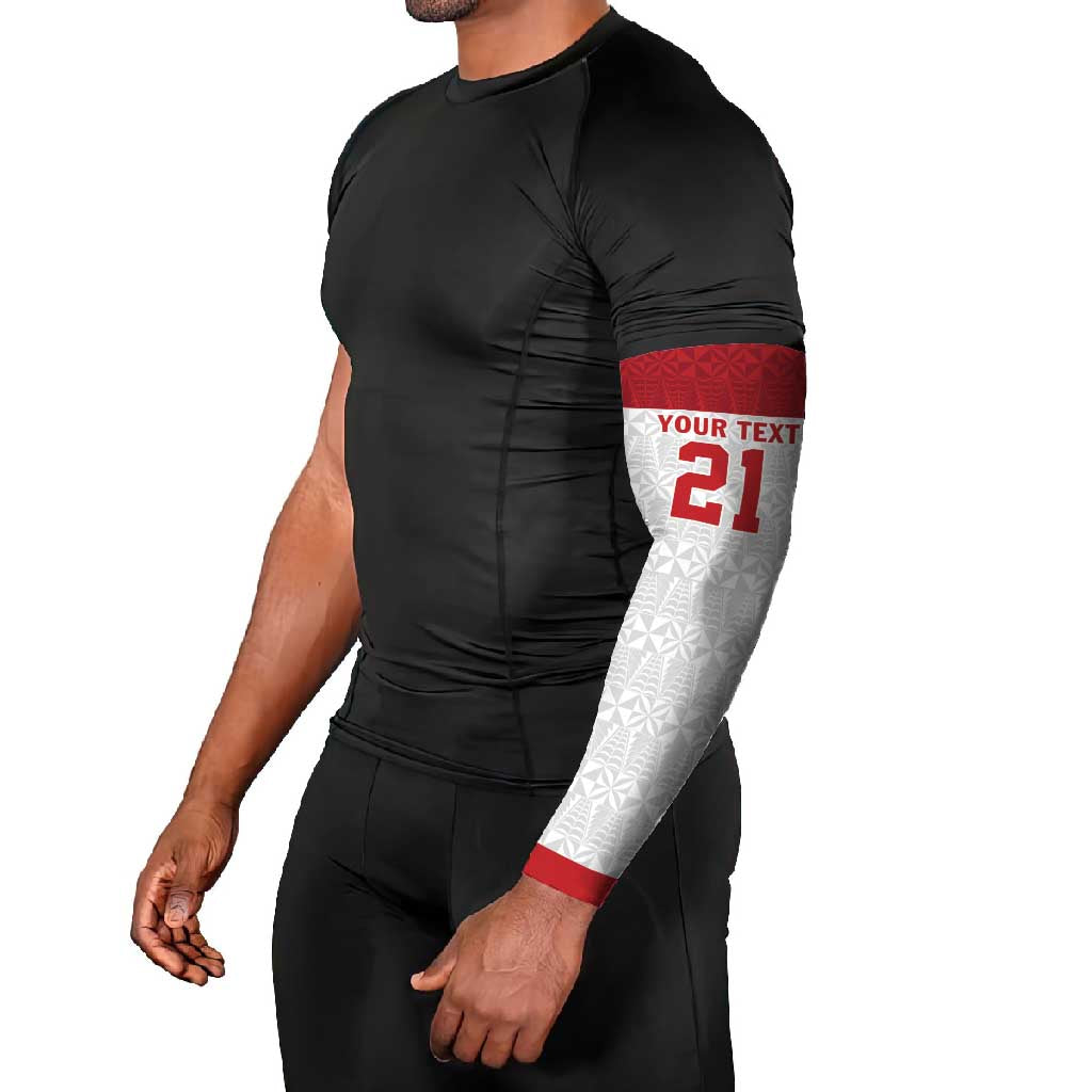 Queensland Tonga Custom Arm Sleeves QLD with Tongan Ngatu Pattern LT9 - Polynesian Pride