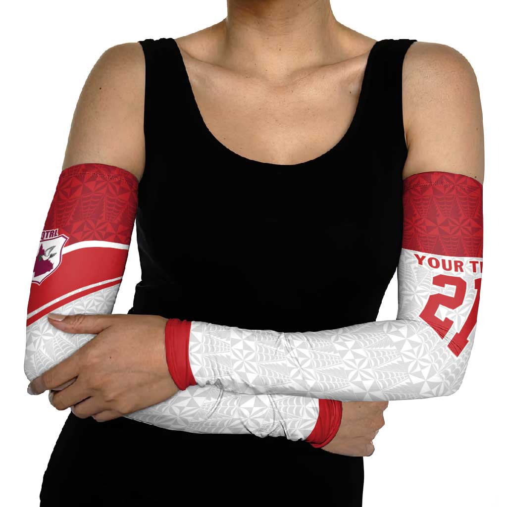 Queensland Tonga Custom Arm Sleeves QLD with Tongan Ngatu Pattern LT9 - Polynesian Pride