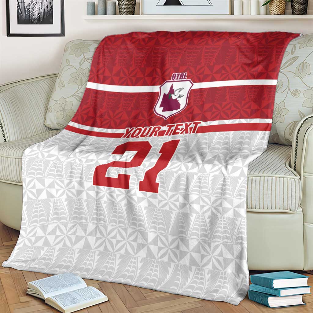 Queensland Tonga Custom Blanket QLD with Tongan Ngatu Pattern