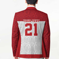 Queensland Tonga Custom Blazer QLD with Tongan Ngatu Pattern LT9 - Polynesian Pride