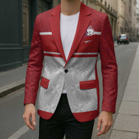 Queensland Tonga Custom Blazer QLD with Tongan Ngatu Pattern LT9 - Polynesian Pride