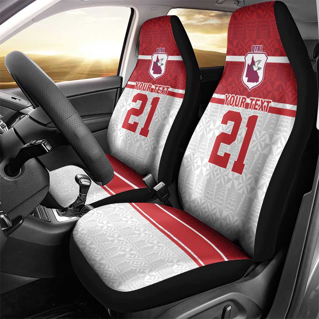 Queensland Tonga Custom Car Seat Cover QLD with Tongan Ngatu Pattern LT9 - Polynesian Pride