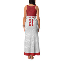 Queensland Tonga Custom Family Matching Tank Maxi Dress and Hawaiian Shirt QLD with Tongan Ngatu Pattern LT9 - Polynesian Pride