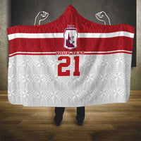 Queensland Tonga Custom Hooded Blanket QLD with Tongan Ngatu Pattern