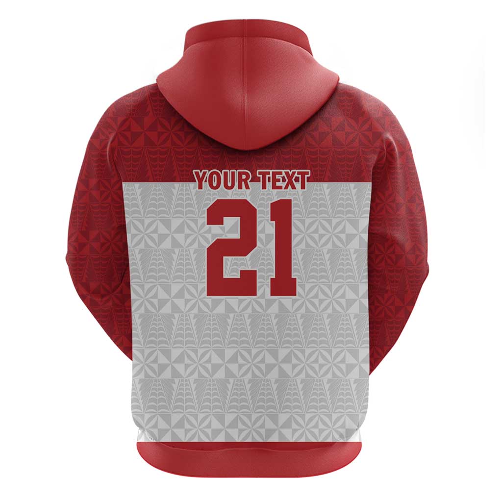 Queensland Tonga Custom Hoodie QLD with Tongan Ngatu Pattern