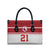 Queensland Tonga Custom Leather Bag QLD with Tongan Ngatu Pattern - Polynesian Pride